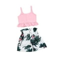 thumbnail image 2 of Emmababy Baby Girls Rainforest Clothes Set Sleeveless Button Camisole + Flamingo Shorts, 2 of 6