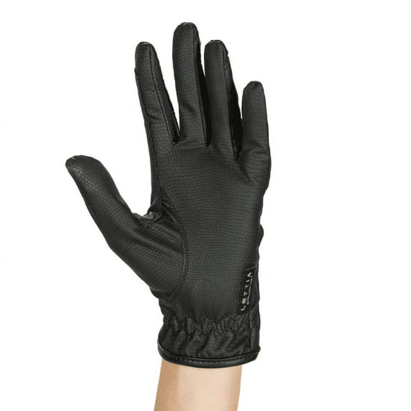 Lettia Ladies Chelsea Gloves- Black- Size 6