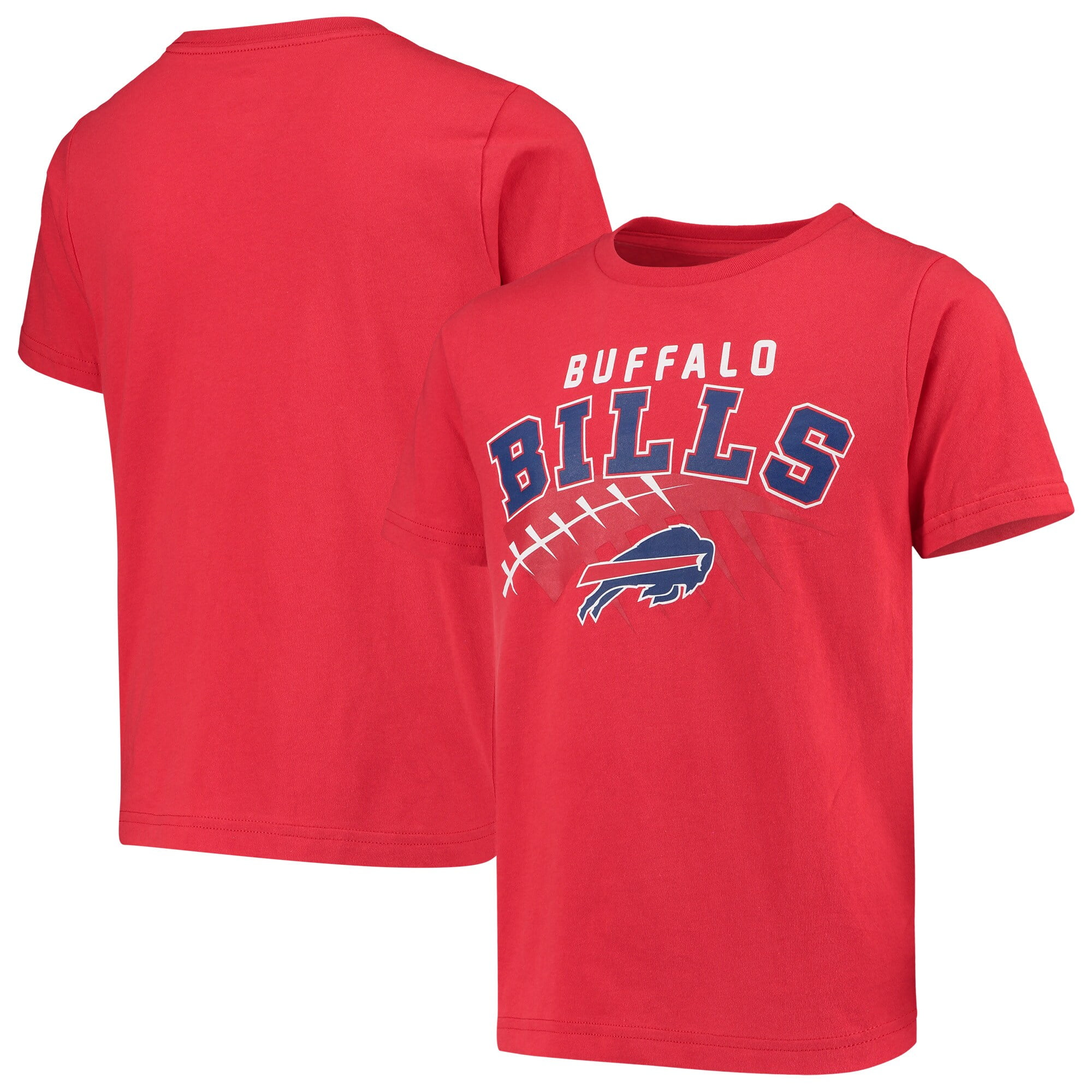 Buffalo Bills Youth Pigskin T-Shirt - Red - Walmart.com ...