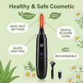 thumbnail image 6 of Heated Eyelash Curler, Anti-Scald Silicone Design, Electric Lash Curler for Daily Makeup Routine, 3 Temp Modes, USB Rechargeable, Black, 6 of 7