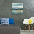 thumbnail image 2 of Aqua and Brown Stridations Abstract by Willowbrook Art Print, 2 of 3