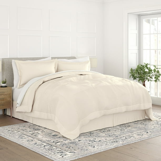 Comfort Canopy 8Piece Comforter Bed in a Bag Set, 8 Basic Colors; King