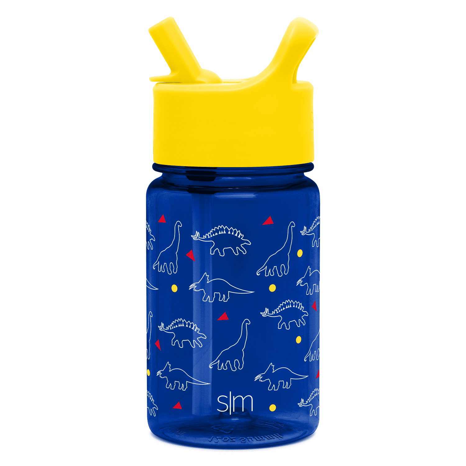 water bottle with straw lid