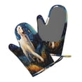 thumbnail image 5 of Gaeub Vintage Starry Sky Labrador Print Oven Mitts and Potholders BBQ Gloves,Oven Mitts with Silicone, Non-Slip Cooking Gloves for Cooking Baking Grilling (2 Count), 5 of 6