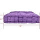 thumbnail image 3 of Nvzi Cojines para silla, para exterior, interior, cojín grueso para banco,cojines de invierno para silla, para dormitorio, balcón, coche, oficina, patio, sofá, viaje, morado, cuadrado, 16", 3 of 5