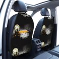 thumbnail image 3 of Fuzoiu Happy Halloween 1 Print 2 Pack Kick Mat Back Seat Protector With 3 Storage Pockets, Universal Car Seat Back Organizer For Kids Pets, Waterproof Backseat Protector For Most Car, 3 of 8