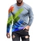 thumbnail image 2 of Blusas y camisas de manga larga con cuello redondo para hombre, blusas casuales de cuello redondo y manga larga, camisetas estampadas, blusas para hombre, 2 of 4
