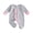 Gray, variant on Cjfdfy Newborn Baby Girl Footed Fall Clothes She's Here Embroidery Footed Romper Long Sleeve Fall Bow Ruffle Jumpsuit Infant Cute Coming Home Fall Winter Outfit