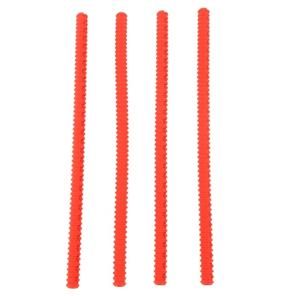 Sarapandan Heat-Resistant Silicone Edges for Safe Cooking & Kitchen Protection, 4PCS Set Red Oven Rack Guards