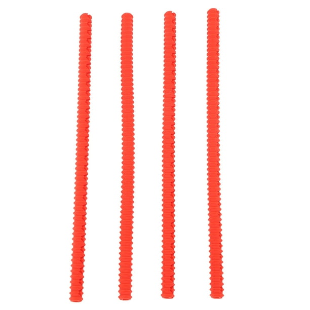 Protector de borde de rejilla para horno, 4 piezas Protector de rejilla para horno Protector de rejilla para estante de horno Cubierta de rejilla para horno de silicona resistente al calor Diseño exquisito