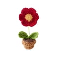 thumbnail image 1 of Flores tejidas a mano Plantas artificiales de crochet en macetas Regalo tejido terminado Como se muestra, Como se muestra, 1 of 5