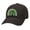 Black, variant on Women's St. Patrick's Day Lucky Clover Rainbow Embroidered Adjustable Hat Baseball Cap, Forest Green