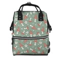 thumbnail image 1 of Disketp Retro Hippie Groovy Mushroom Mochila de Pañales de Gran Capacidad con Múltiples Bolsillos, Mochila de Viaje Multifuncional para Bebé, Unisex, Moderna y Resistente, 1 of 6