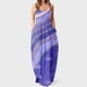 thumbnail image 2 of Vestidos Para Mujer Maxi Vestido Slip Vestido de Moda Sling Cintura Media Cuello en V Sin Mangas Rayas Estampado Floral Delgado Playa Vestido Largo Odeerbi ODB167846, 2 of 5