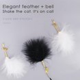thumbnail image 4 of Jouet Interactif pour Animaux de Compagnie avec des Cloches en Fil d'Acier Chat Teaser Jouet, 4 of 8