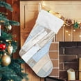 thumbnail image 4 of Coolnut Old Tile Wood Pattern Christmas Stockings, Personalized Large Christmas Stocking, Cute Snowflake Stockings 18" Xmas Stocking for Xmas Decorations Xmas Gifts, 4 of 7