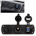 thumbnail image 4 of Universal Dual USB Power Charger, Car Charger,  Socket, Independent Switch for Vehicles Car Electronic Yachts with Blue LED, 4 of 7