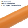 thumbnail image 3 of Uxcell Pipe Insulation Foam Tube Lagging Insulation 0.71" x 1.18" Heat Preservation for Antifreeze Insulation Handle Grip Orange, 3 of 7