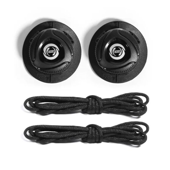 Universal Adults Kids Adjustable Swivel Buckle Shoestrings Automatic Buckle Rope Sneaker ShoeLaces No Tie Shoe Laces Stretching Lock Lazy Laces BLACK