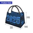 thumbnail image 2 of Yiaed 2025 Happy New Year 5 Print Lunch box lunch bag Portable Insulated Lunch Box for Women Men Cooler Tote Bag with Front Pocket for Work Picnic Travel, 2 of 6