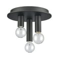 thumbnail image 5 of Elk Lighting Pepper Matte Black Finish 3-Light Flush Mount, 5 of 5