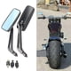 thumbnail image 1 of Black convex rearview mirrors for Harley with 10mm frame new, 1 of 5