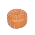 thumbnail image 2 of Funda de Puf de Cuero Bohemio Macarena Amarillo Cubierta otomana, 2 of 6