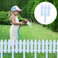 thumbnail image 3 of Wozhuo Plastic Fence PVC Garden Fence Outdoor Durable Easy Install Vegetable Protection, 3 of 6
