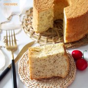 CHEFMADE Angel Food Cake Pan, 6-inch with Removable Loose Bottom Non-Stick Chiffon Tube Pan for Oven and Instant Pot Baking (Champagne Gold)
