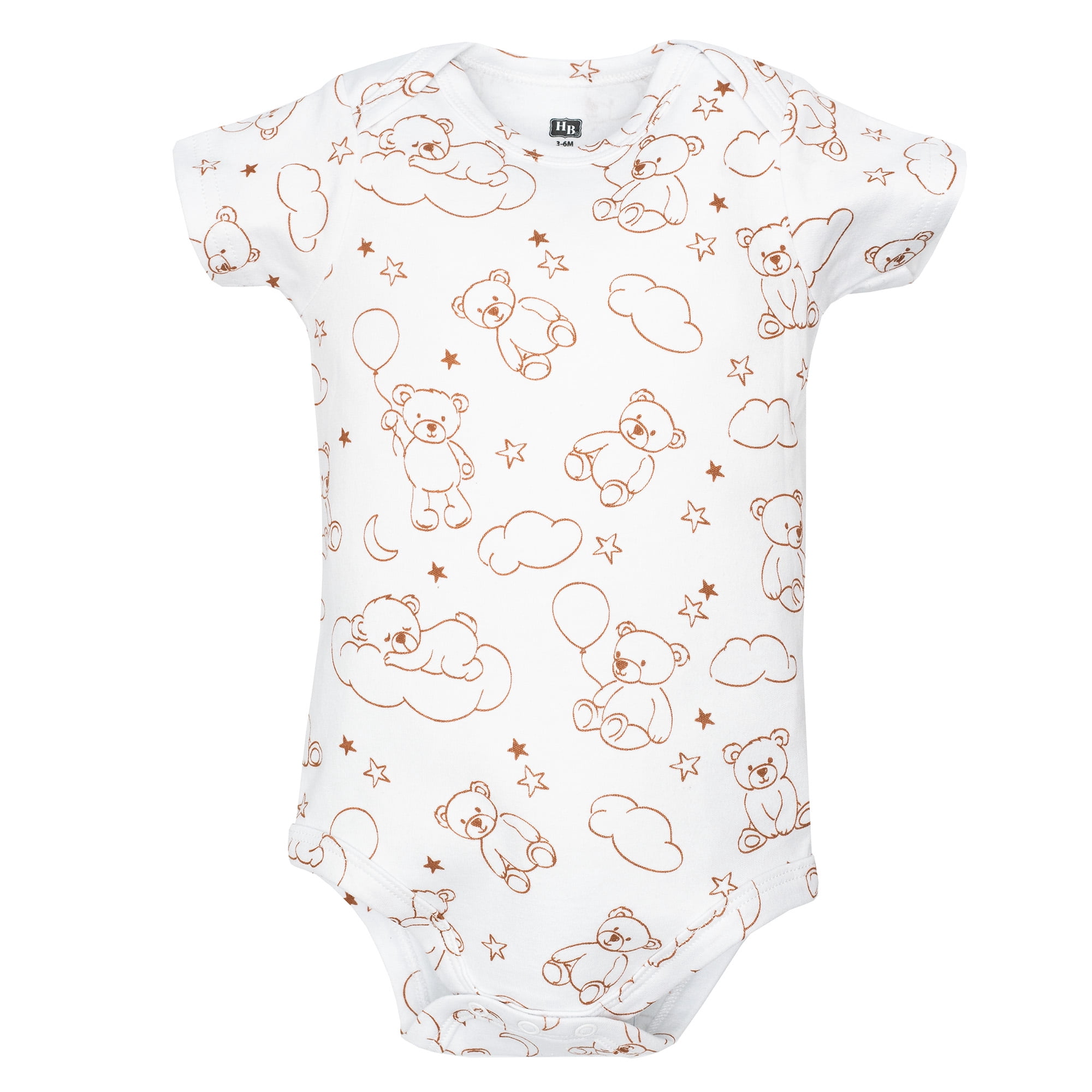 Hudson Baby Boy Cotton Bodysuits 3-Pack, Daddys Little Cub, 3-6 Months