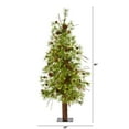 thumbnail image 7 of HomeStock 4Ft. Baroque Bonanza Alpine Artificial Christmas Tree With 50 Clear (Multifunction) Led Lights And Pine Cones On Trunk, 7 of 7