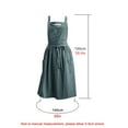thumbnail image 3 of Haiamaoyi Adjustable Strap Cotton Apron with Large Front Pockets and Waist Tie for Kitchen Cooking Baking Gardening, 3 of 5