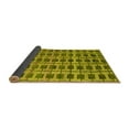 thumbnail image 2 of Ahgly Company Indoor Square Abstract Yellow Modern Area Rugs, 4' Square, 2 of 4