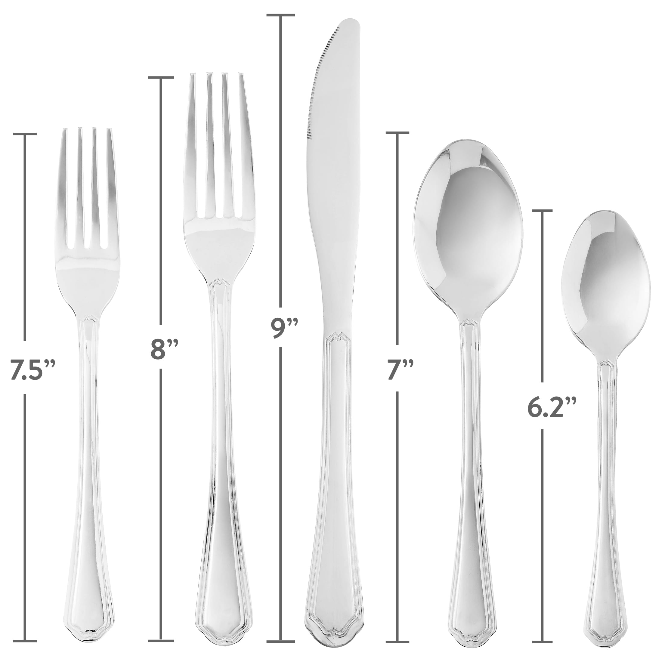 Mainstays Connor 20-Piece Stainless Steel Flatware Set (Service for 4)
