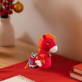 thumbnail image 4 of Peluche de caballo para el Año Nuevo Chino 2026, muñeco de juguete, regalo de recuerdo Naranja Rojo 12cm, 4 of 4