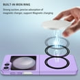 thumbnail image 5 of Decase Magnetic Case for Samsung Galaxy Z Flip 6/7 FE, Luxury Magnetic Shockproof Anti Scratch Slim Case,Compatible with Mag-Safe,Matte Hard PC Back Cover for Galaxy Z Flip 7 FE/Z Flip 6,Purple, 5 of 7
