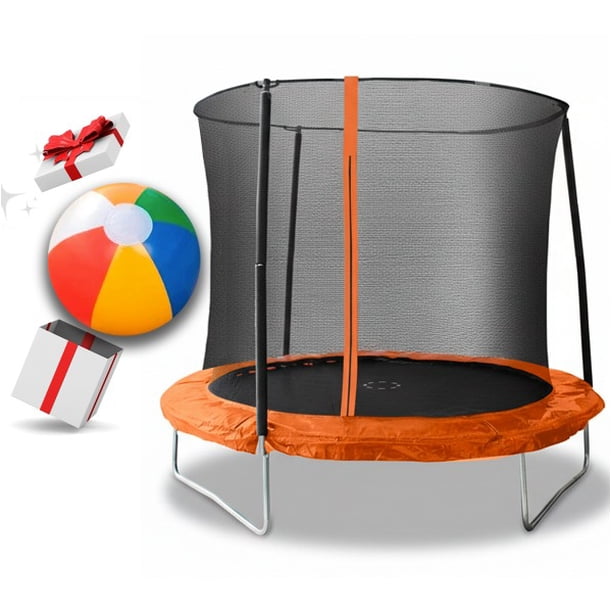 Trampolin Brincolin 08 Pies 2,44 m Con Red de Seguridad y Estructura de Acero
