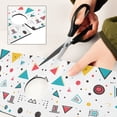 thumbnail image 6 of Yayeee Faucet Mat for Kitchen Sink 30" Diatomite Long Splash Guard Pad, Red Simple Shapes, 6 of 7