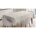 thumbnail image 1 of Ambesonne Rose Tablecloth Rectangular Table Cover, Blossoms Petals Essence, 60"x90", Coconut Beige, 1 of 3
