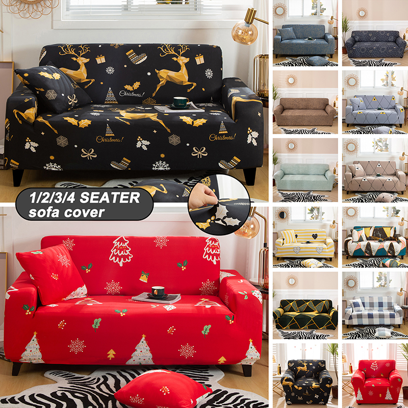 Details about / 1//2//3//4 Seater Elastic Elk Sofa Covers Slipcover Settee Stretch Couch Protector