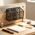 thumbnail image 4 of Magnetic Mesh Storage Basket Metal Wall Mount Pen Holders Magnetic Organizer Basket For Refrigerator Whiteboard Kitchen Office, 4 of 6