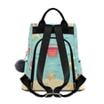 thumbnail image 2 of FORMRS Women's Travel Backpack Purse Anti-Theft Hidden Pockets Casual Shoulder Bag, Blue Beach Pattern, 2 of 7