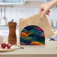 thumbnail image 2 of Yayeee Napkin Holder for Table Kitchen Paper Tissue Organization, Colorful Waves Pattern, 2 of 8