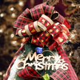 thumbnail image 4 of Cinta MEEDEE a Cuadros Rojos y Negros para Árbol de Navidad 6.3 cm, 4 of 9
