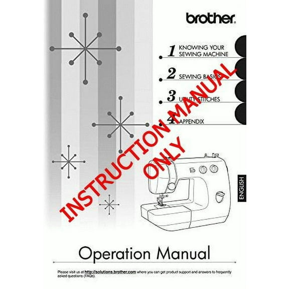 Brother LS2300PRW Sewing Machine Owners Instruction Manual (Paperback)