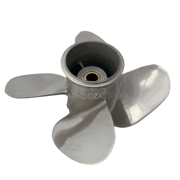 Propeller 9.9x10 for JOHNSON Outboard 3 Blades Aluminum Prop 14 Tooth RH 9.9x10