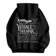 thumbnail image 5 of Fiaer Women Hoodies Long Sleeve Animal Letter Printed Drawstring Loose Fit Fall Hooded Sweatshirts with Pocket Black L, 5 of 5