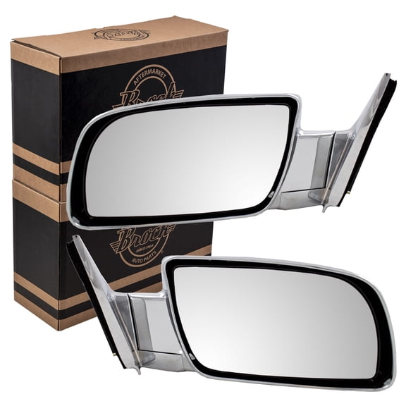 Brock Manual Mirror for 1988-1999 C1500 Standard Type Manual Fold Set 1992-1999 C1500 Suburban