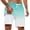 #01 Mint Green, variant on Mens Swim Trunks Mens Swim Trunks 7 Inch 2 In 1 Bathing Suits Surfing Beach Gym #01 Mint Green Size M