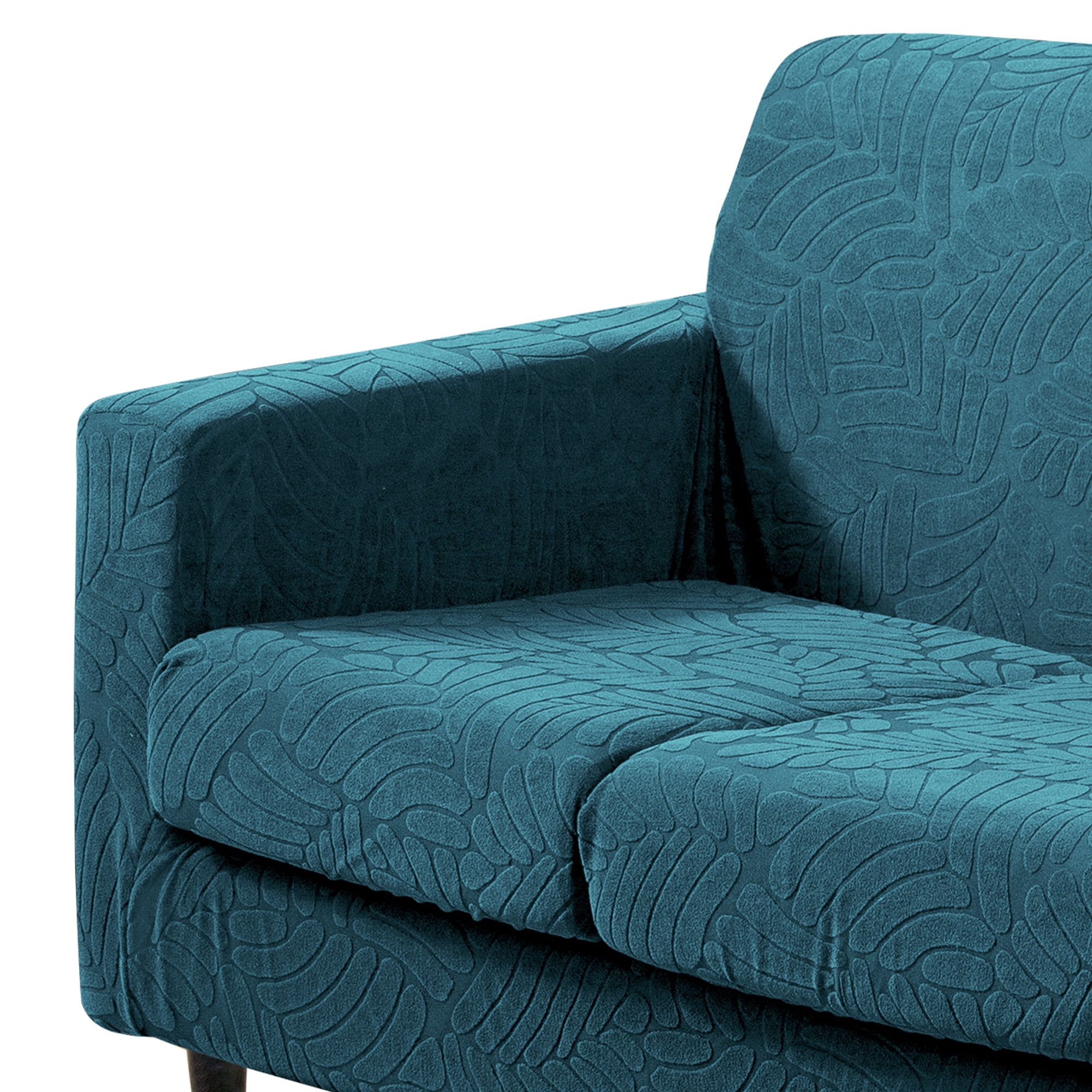 4 Piece High Stretch Sofa Slipcover Furniture Protector Form Fit Luxury Thick Sofa Cover for 3 Cushion Couch, Machine Washable